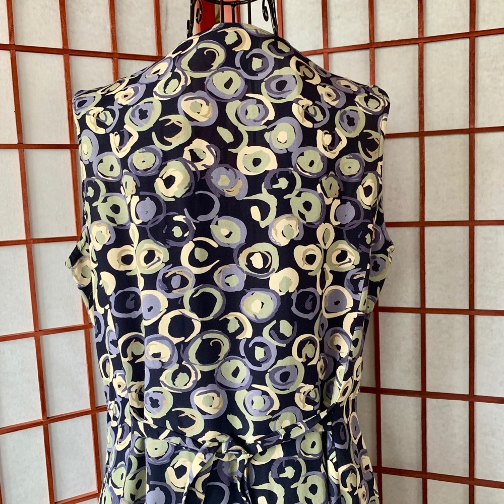 Saville Sport Patterned Back-Tie Vest - Picture 3 of 8